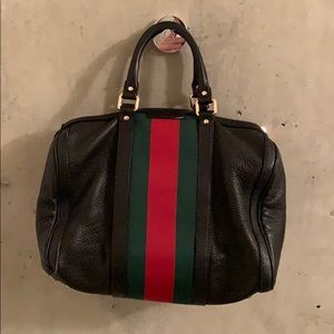 Gucci genuine black leather bag